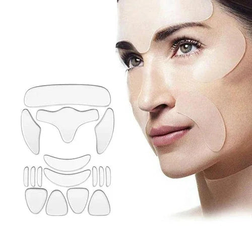 16/18 Peças Silicone Removedor Anti Rugas Facial Profissional