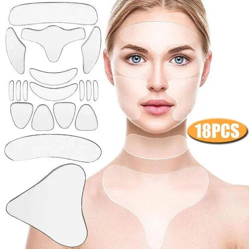 16/18 Peças Silicone Removedor Anti Rugas Facial Profissional