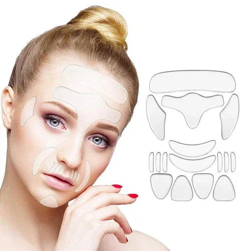 16/18 Peças Silicone Removedor Anti Rugas Facial Profissional